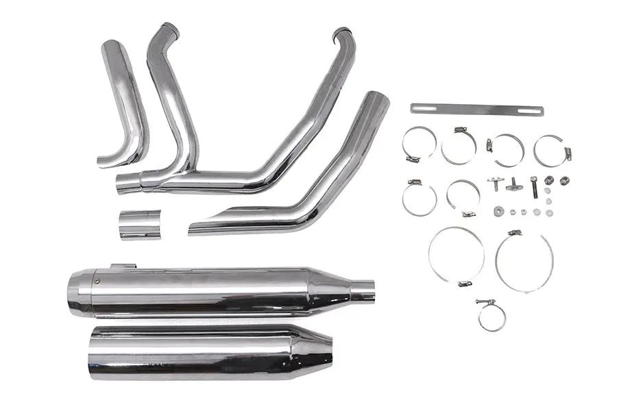 Wyatt Gatling Super Sport Exhaust System in Black for Harley Davidson FLST by Wyatt Gatling