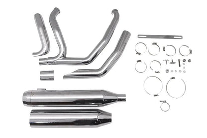 Wyatt Gatling Super Sport Exhaust System in Black for Harley Davidson FLST by Wyatt Gatling