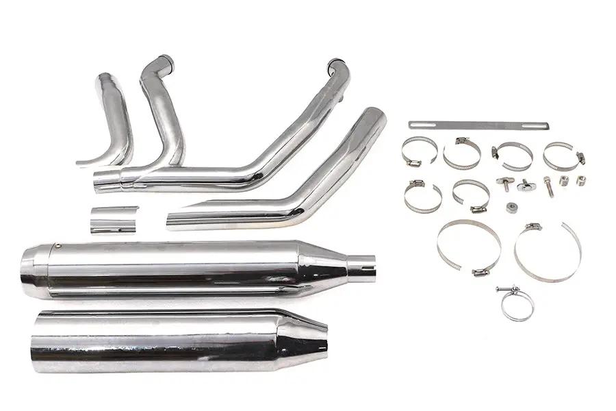 Wyatt Gatling Super Sport Exhaust System in Black for Harley Davidson FLST by Wyatt Gatling