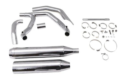Wyatt Gatling Super Sport Exhaust System in Black for Harley Davidson FLST by Wyatt Gatling