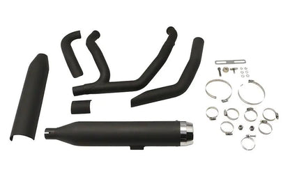 Wyatt Gatling Super Sport Exhaust System Black for Harley Davidson FXST by Wyatt Gatling