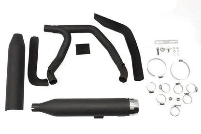 Wyatt Gatling Super Sport Exhaust System Black for Harley Davidson FXST by Wyatt Gatling