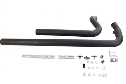 V-Twin Exhaust Drag Pipe Set Black Shotgun Style for Harley Davidson FXST by V-Twin