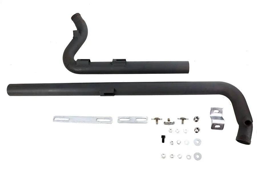 V-Twin Exhaust Drag Pipe Set Black Shotgun Style for Harley Davidson FXST by V-Twin