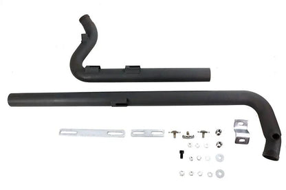 V-Twin Exhaust Drag Pipe Set Black Shotgun Style for Harley Davidson FXST by V-Twin