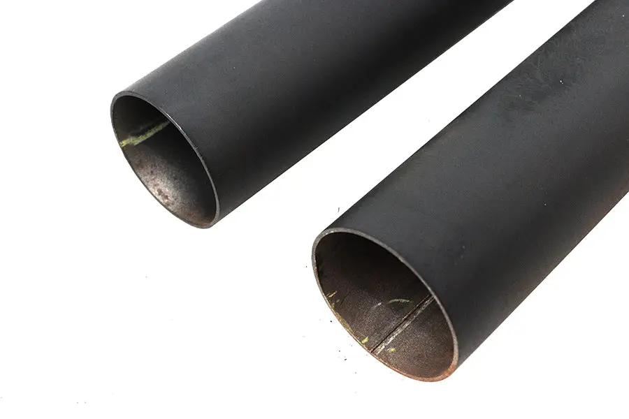 V-Twin Exhaust Drag Pipe Set Black Shotgun Style for Harley Davidson FXST by V-Twin