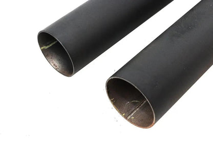 V-Twin Exhaust Drag Pipe Set Black Shotgun Style for Harley Davidson FXST by V-Twin