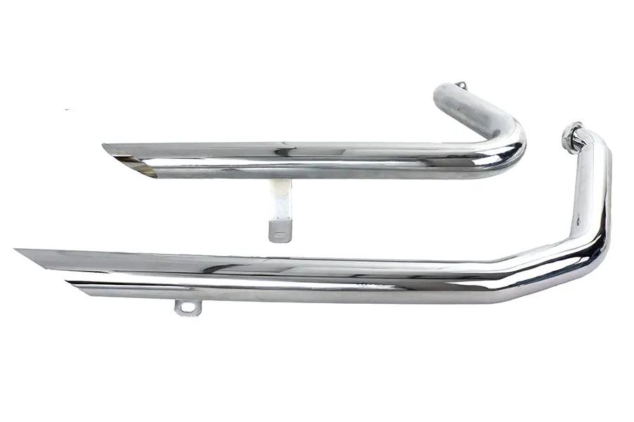 V-Twin Wyatt Gatling Exhaust Drag Pipe Set Down Slash Shorty for Harley Davidson FXST by V-Twin