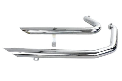 V-Twin Wyatt Gatling Exhaust Drag Pipe Set Down Slash Shorty for Harley Davidson FXST by V-Twin