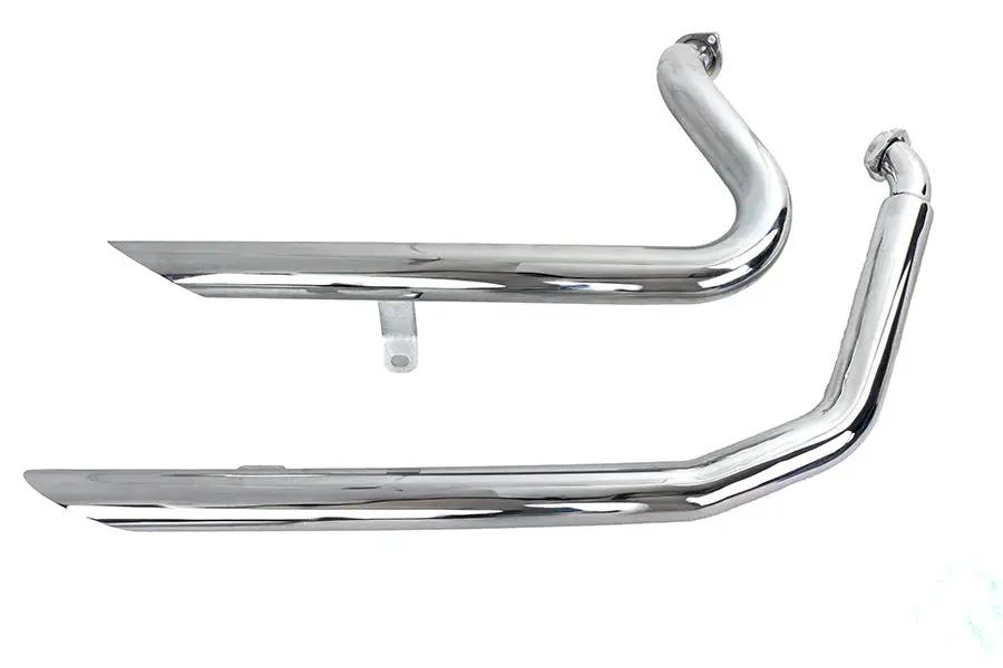 V-Twin Wyatt Gatling Exhaust Drag Pipe Set Down Slash Shorty for Harley Davidson FXST by V-Twin