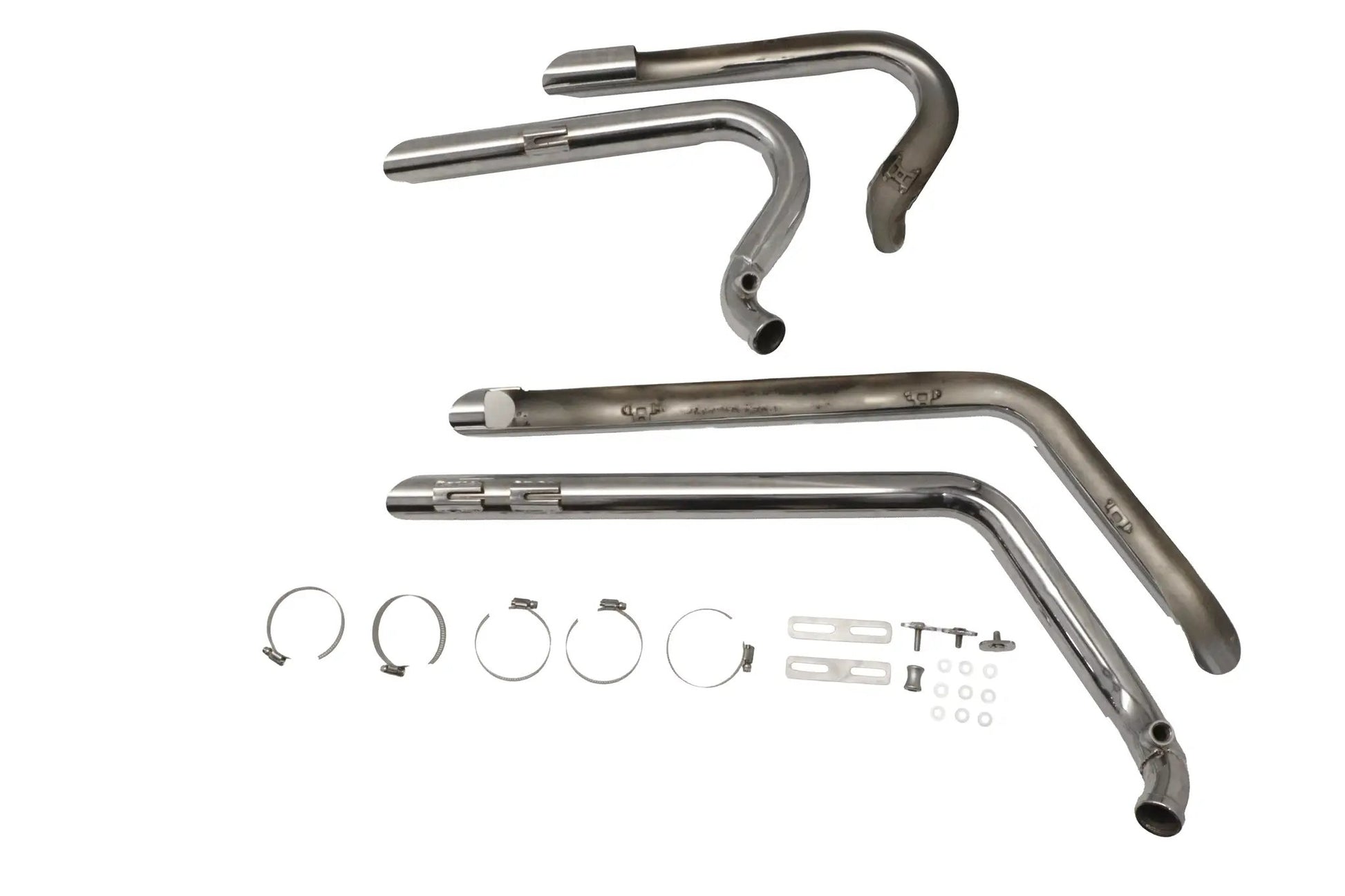V-Twin Exhaust Drag Pipe Set Short Shots Chrome for Harley Davidson FXST by V-Twin