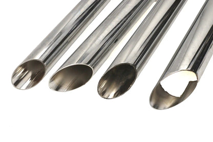 V-Twin Exhaust Drag Pipe Set Short Shots Chrome for Harley Davidson FXST by V-Twin