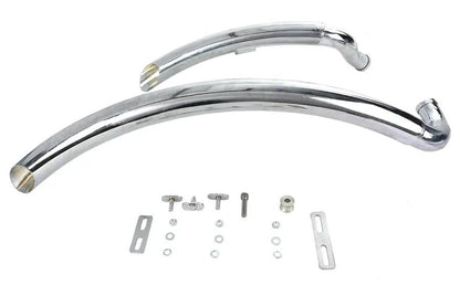 Wyatt Gatling Street Sweeper Exhaust Pipe Set Chrome for Harley Davidson FXST (1986-1995) by Wyatt Gatling