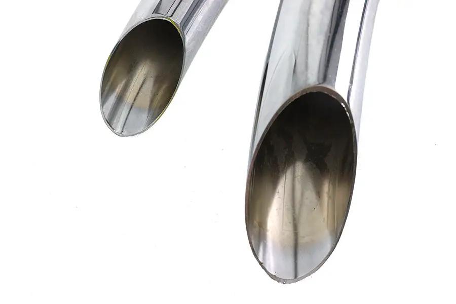 Wyatt Gatling Street Sweeper Exhaust Pipe Set Chrome for Harley Davidson FXST (1986-1995) by Wyatt Gatling