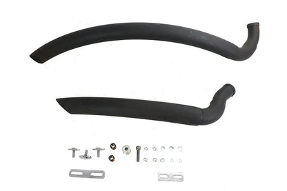 Wyatt Gatling Street Sweeper Exhaust Pipe Set Black for Harley Davidson FXST (2007-2016) by Wyatt Gatling