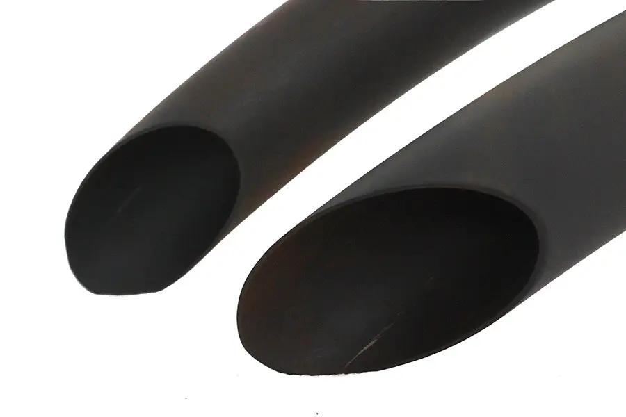 Wyatt Gatling Street Sweeper Exhaust Pipe Set Black for Harley Davidson FXST (2007-2016) by Wyatt Gatling