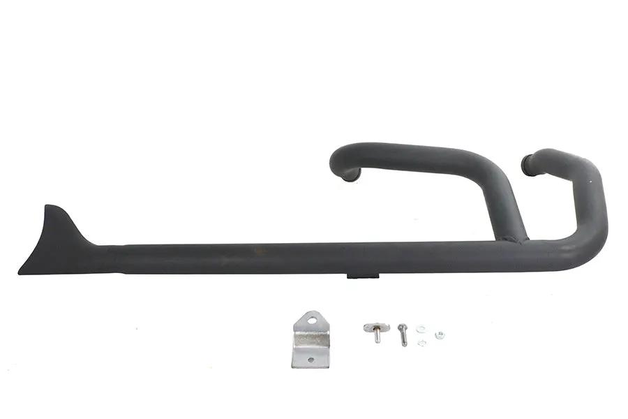 Wyatt Gatling 2:1 Fishtail Exhaust Header Pipe for Harley Davidson XL (Black) by Wyatt Gatling