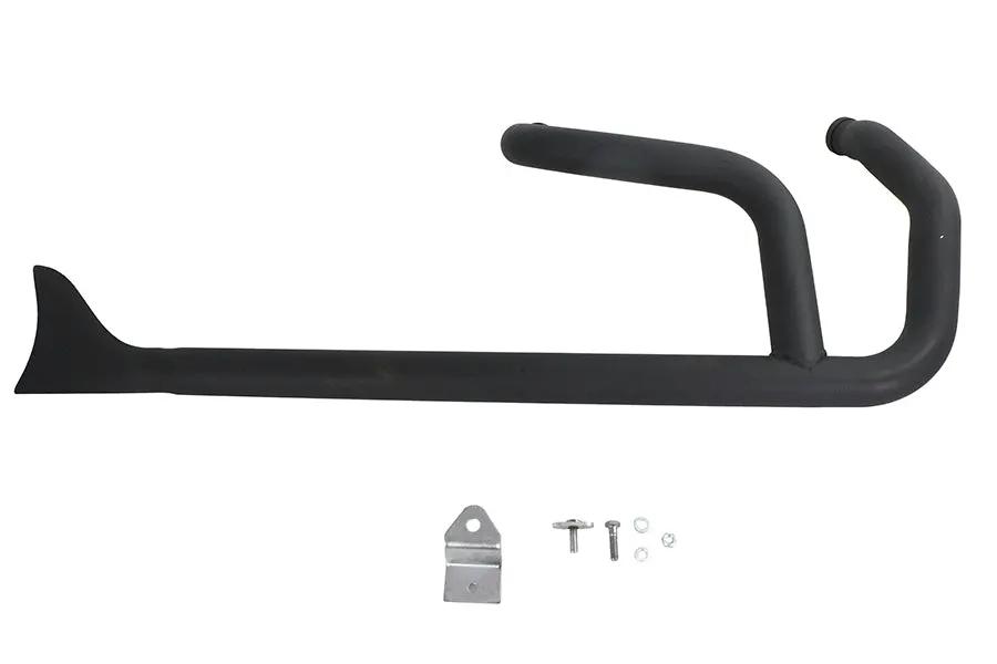 Wyatt Gatling 2:1 Fishtail Exhaust Header Pipe for Harley Davidson XL (Black) by Wyatt Gatling