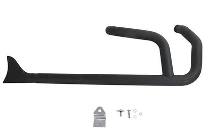 Wyatt Gatling 2:1 Fishtail Exhaust Header Pipe for Harley Davidson XL (Black) by Wyatt Gatling