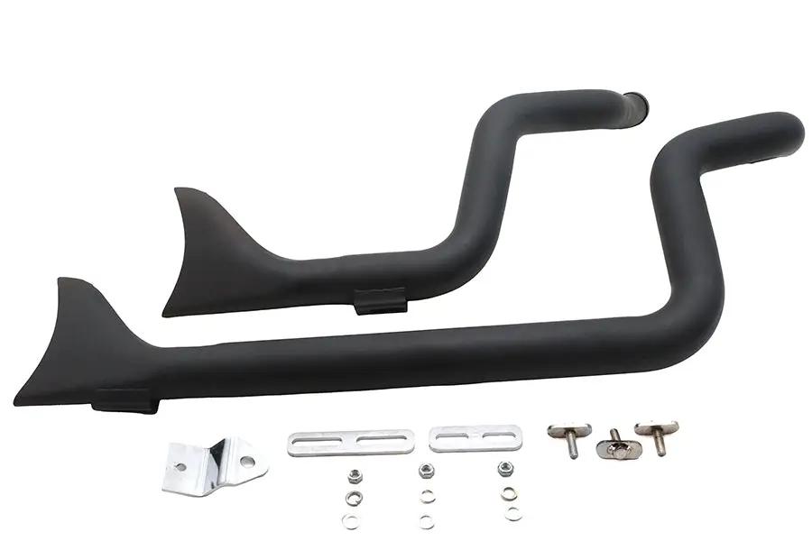 V-Twin XL Staggered Fishtail Exhaust System Chrome Part 8256 for Harley Davidson XL Models by V-Twin