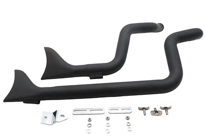 V-Twin XL Staggered Fishtail Exhaust System Chrome Part 8256 for Harley Davidson XL Models by V-Twin