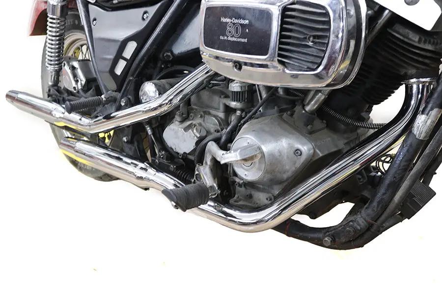 Paughco FXR Exhaust System with Leather-Welded Muffler – Fits 1982-1983 Harley Davidson FXR by Paughco
