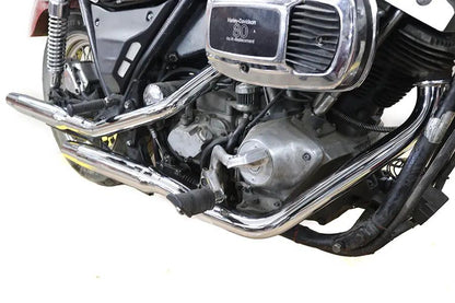 Paughco FXR Exhaust System with Leather-Welded Muffler – Fits 1982-1983 Harley Davidson FXR by Paughco