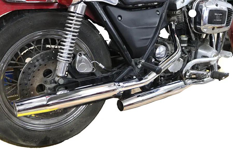 Paughco FXR Exhaust System with Leather-Welded Muffler – Fits 1982-1983 Harley Davidson FXR by Paughco