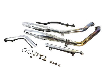 V-Twin FXR Muffler Pipe Set Evolution with Chrome Finish for Harley Davidson FXR Models by V-Twin