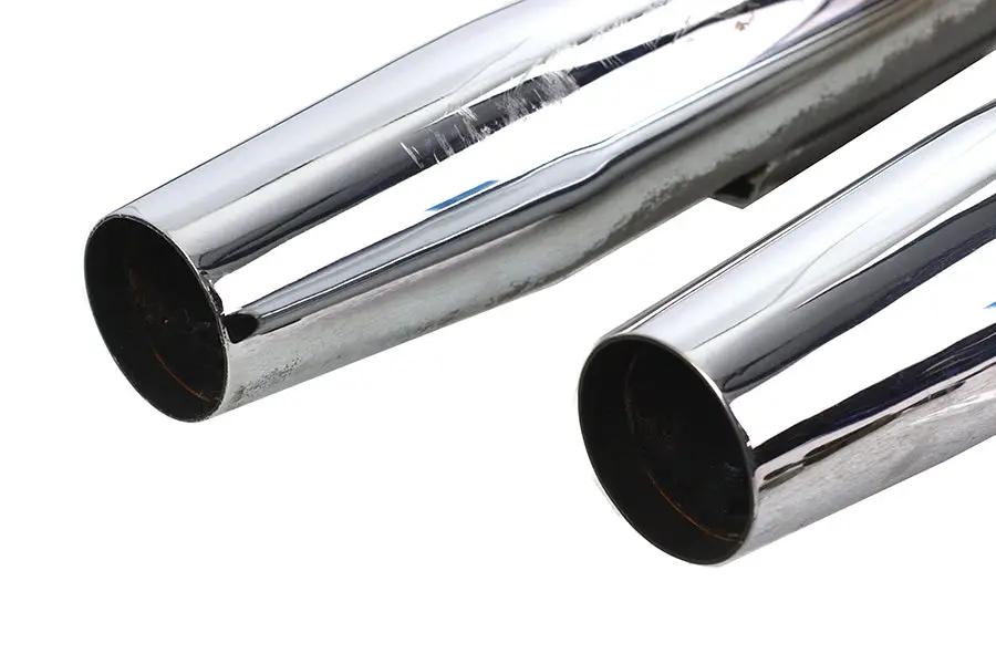 V-Twin FXR Muffler Pipe Set Evolution with Chrome Finish for Harley Davidson FXR Models by V-Twin