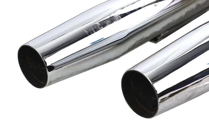 V-Twin FXR Muffler Pipe Set Evolution with Chrome Finish for Harley Davidson FXR Models by V-Twin
