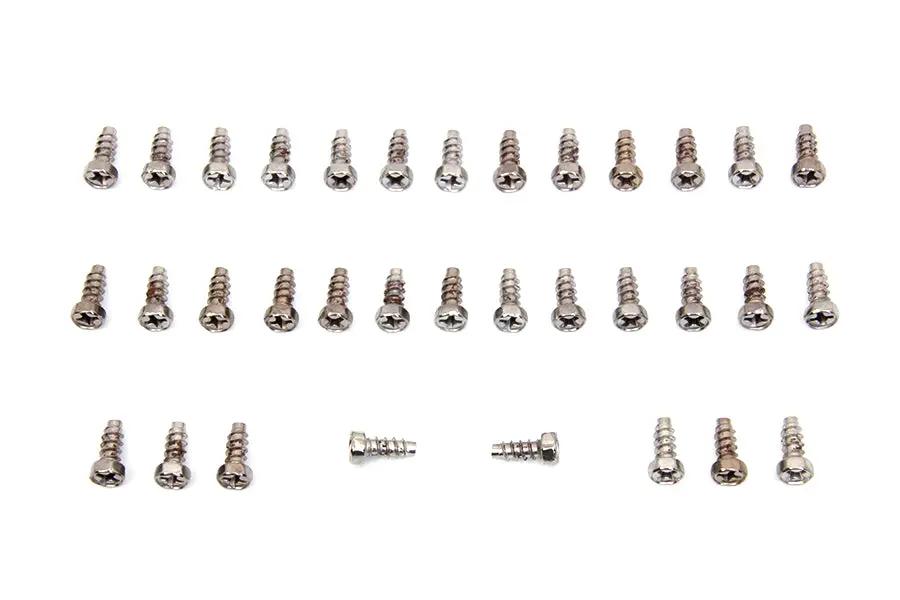 Colony Rocker Arm Cover Screw Kit Chrome for Harley Davidson FL and EL Models by Colony