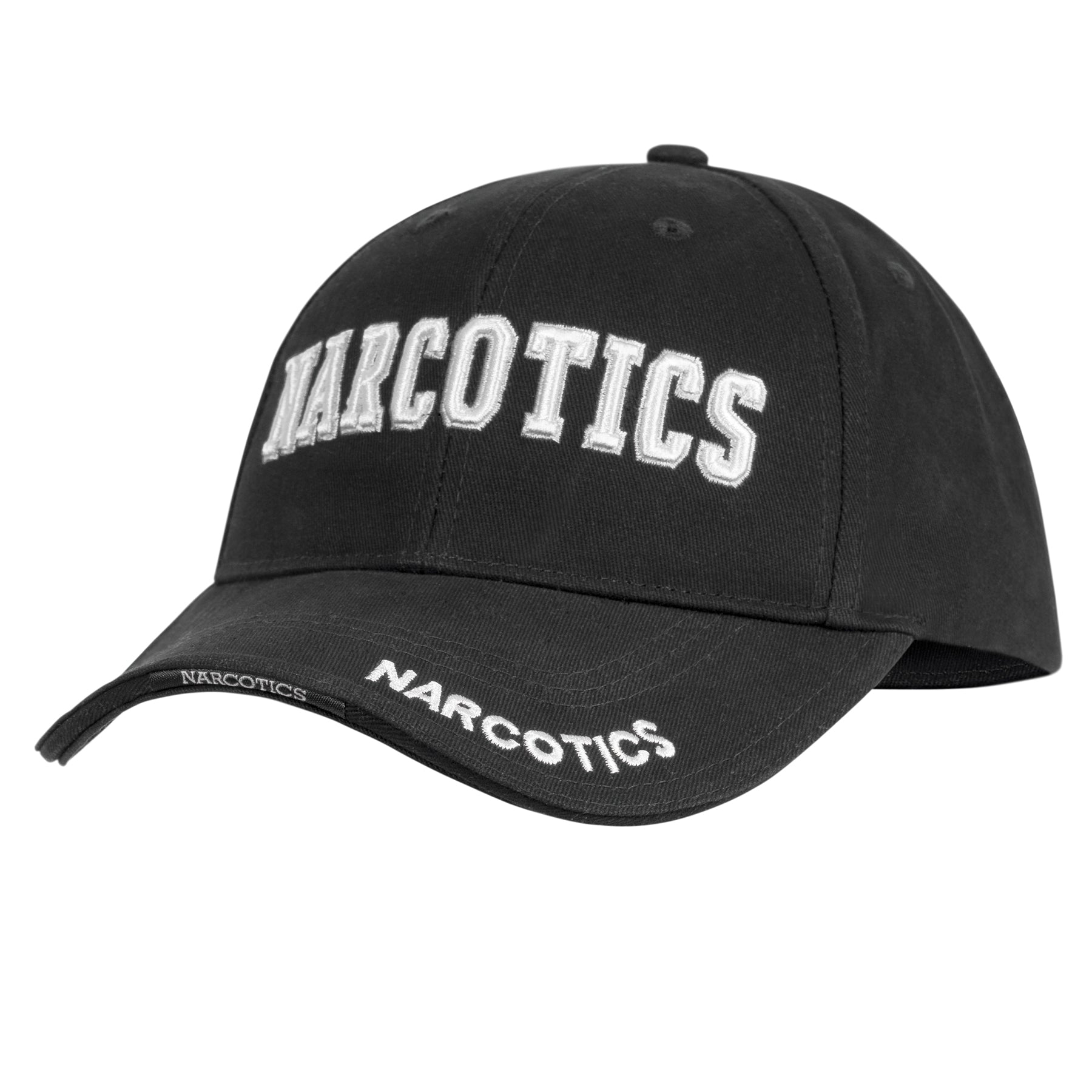 Rothco Deluxe Narcotics Low Profile Cap – 100% Brushed Cotton Twill with Embroidered Text and Adjustable Strap