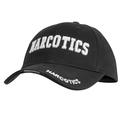 Rothco Deluxe Narcotics Low Profile Cap – 100% Brushed Cotton Twill with Embroidered Text and Adjustable Strap