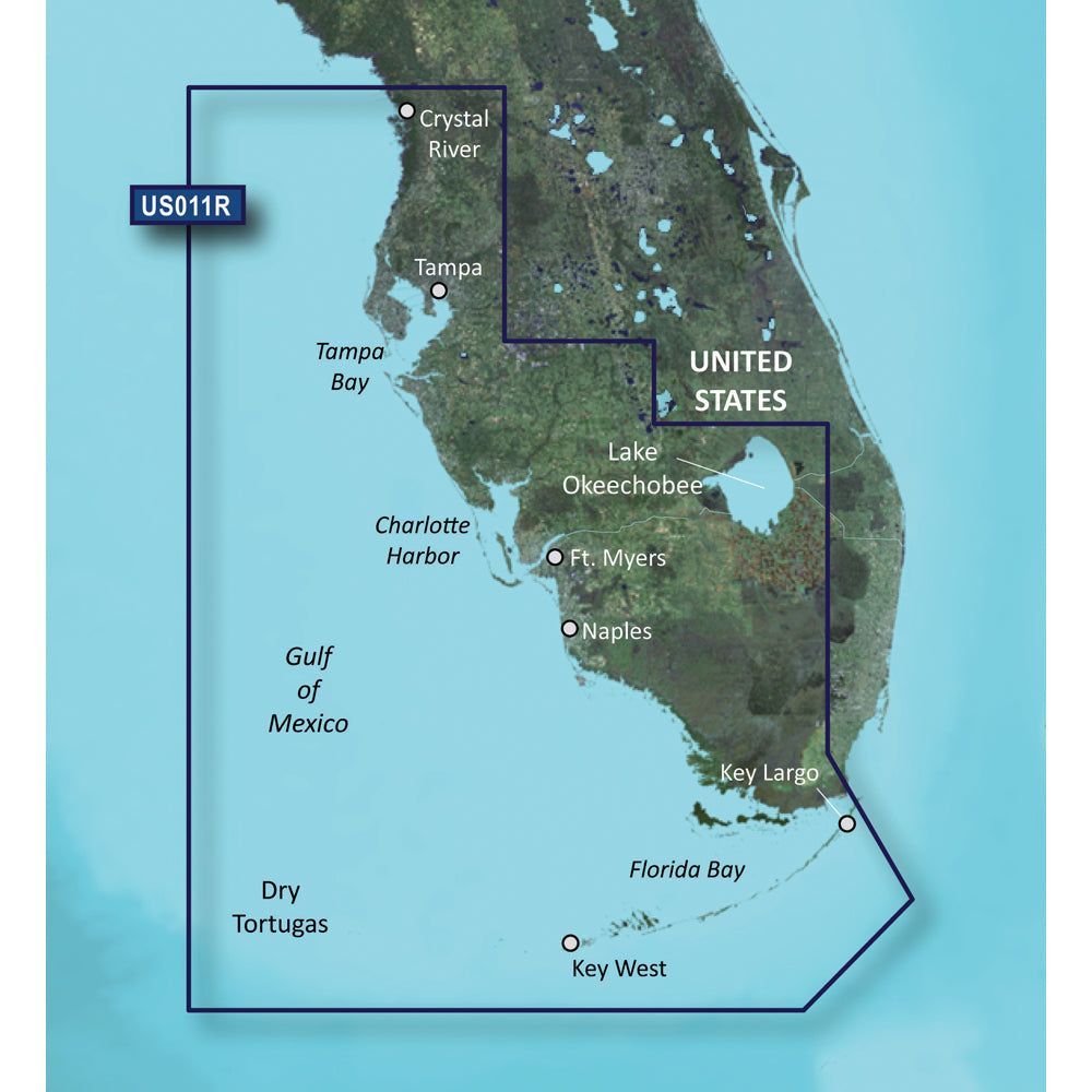 Garmin BlueChart g3 Vision HD VUS011R Southwest Florida microSD/SD Chart for Coastal Navigation