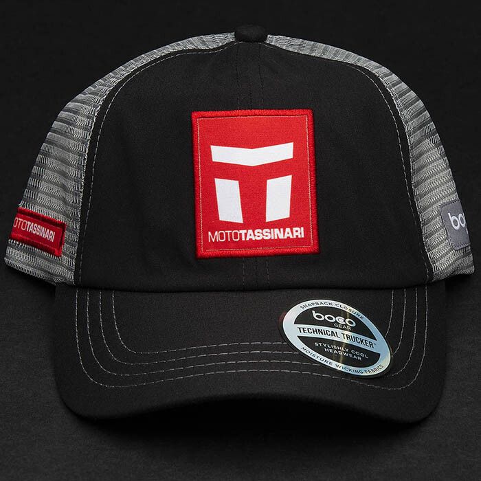 MOTO TASSINARI Relaxed Fit Trucker Hat - Durable Casual Cap for Men and Women
