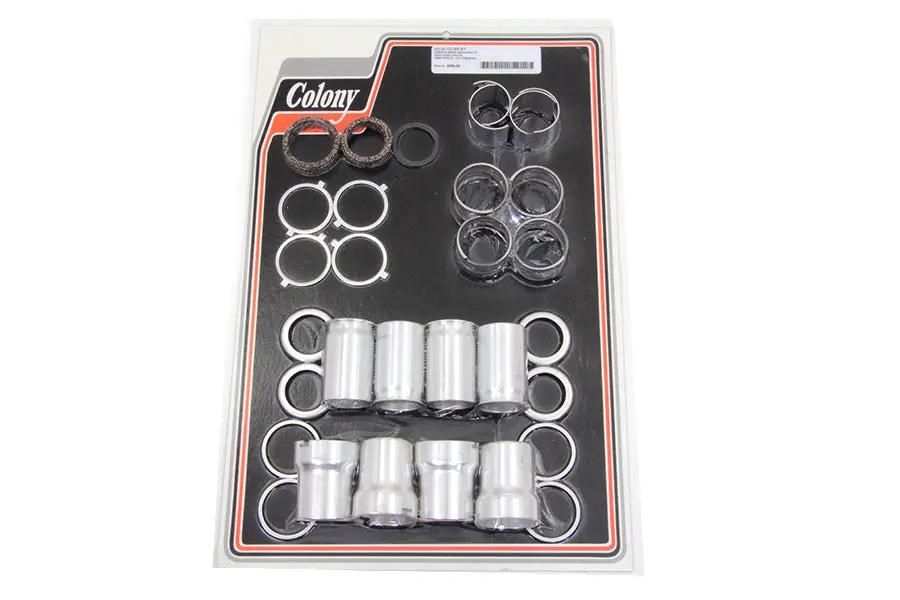 Colony Cadmium Plated Valve Cover Set for Harley Davidson U Models by Colony