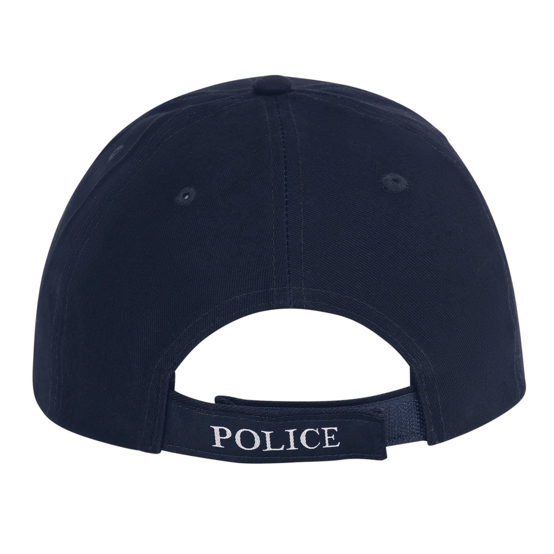 Rothco Deluxe Police Low Profile Cap Navy Blue / White with Embroidered 'POLICE' Badge