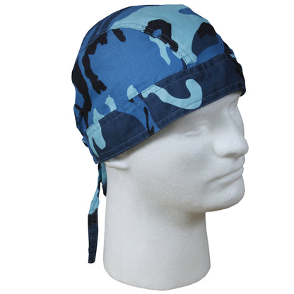 Rothco Camo Headwrap Sky Blue Camo - Versatile Outdoor Headwear