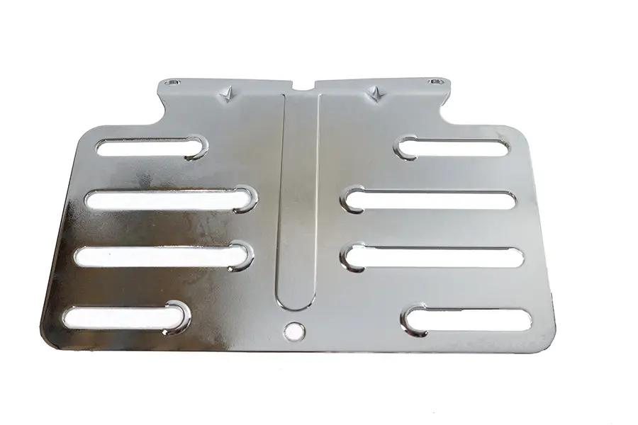 V-Twin License Plate Backing Plate with Chrome Finish for Harley Davidson FLT Models by V-Twin