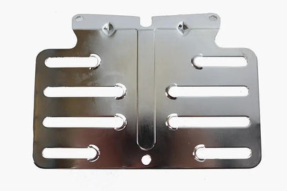 V-Twin License Plate Backing Plate with Chrome Finish for Harley Davidson FLT Models by V-Twin