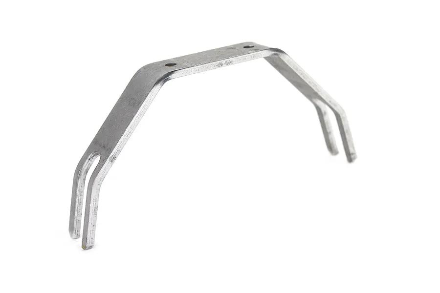 Wyatt Gatling 5 inch Flat Fender Bracket in Raw Steel - Durable Motorcycle Fender Mounting Hardware by Wyatt Gatling