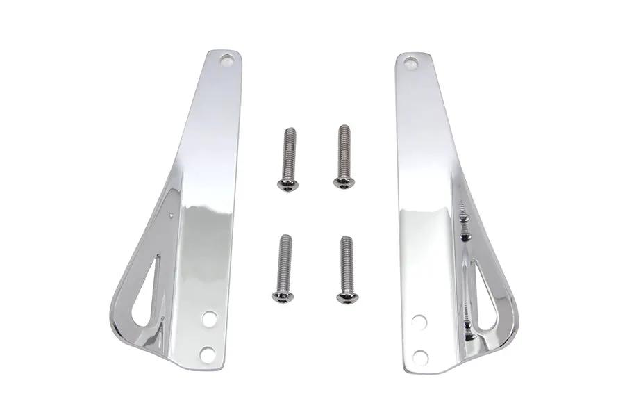 Wyatt Gatling Chrome Plated Tie Down Brackets for Harley Davidson FLS Models - Part 302862 by Wyatt Gatling