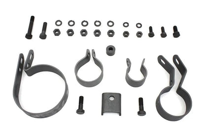 V-Twin Parkerized Exhaust System Clamp Kit for Harley Davidson EL (1941-1950) by V-Twin