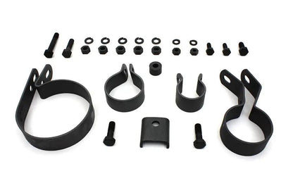 V-Twin Parkerized Exhaust System Clamp Kit for Harley Davidson EL (1941-1950) by V-Twin