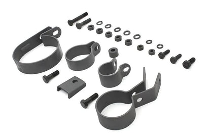 V-Twin Parkerized Exhaust System Clamp Kit for Harley Davidson EL (1941-1950) by V-Twin