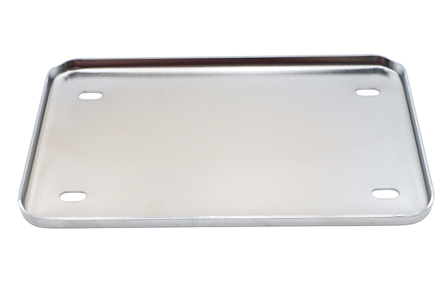 V-Twin License Plate Holder Chrome Part 79105 - Recessed for Plate Mounting