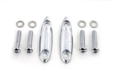 V-Twin Chrome Turn Signal Block Off Plates for Harley Davidson FLTR Models by V-Twin