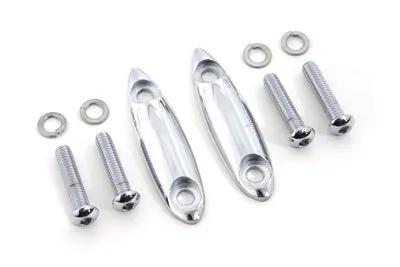 V-Twin Chrome Turn Signal Block Off Plates for Harley Davidson FLTR Models by V-Twin
