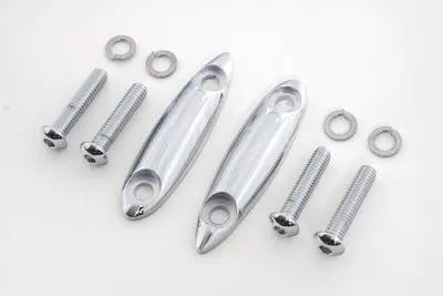 V-Twin Chrome Turn Signal Block Off Plates for Harley Davidson FLTR Models by V-Twin